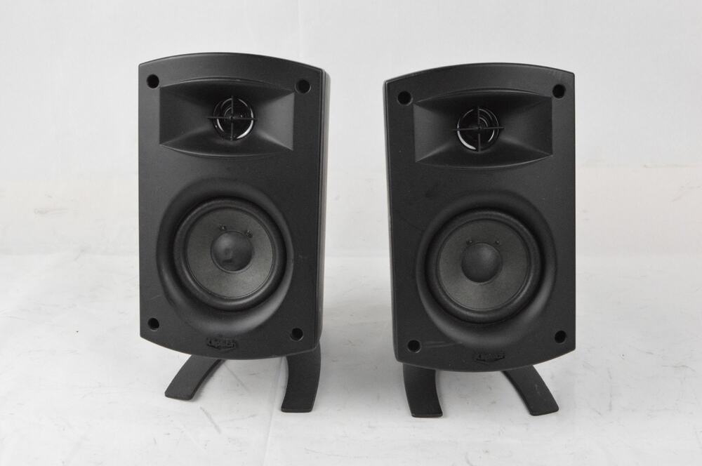 Klipsch ProMedia 2.1 THX Replacement Satellite Speakers w/ Stands No Grills